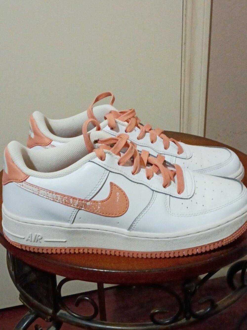 Nike Air Force 1 LV8 GS "Light Madder Root Speckled" Sneakers DM0985-100 Size 7Y